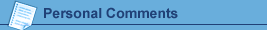 Personal Comments